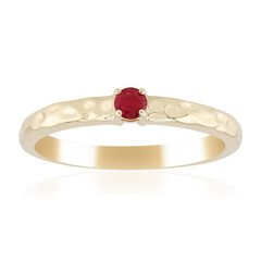 Roter Beryll-Goldring