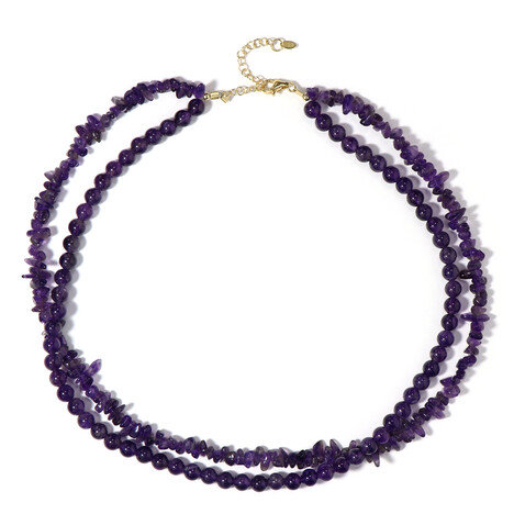 Sambia-Amethyst-Silberhalskette