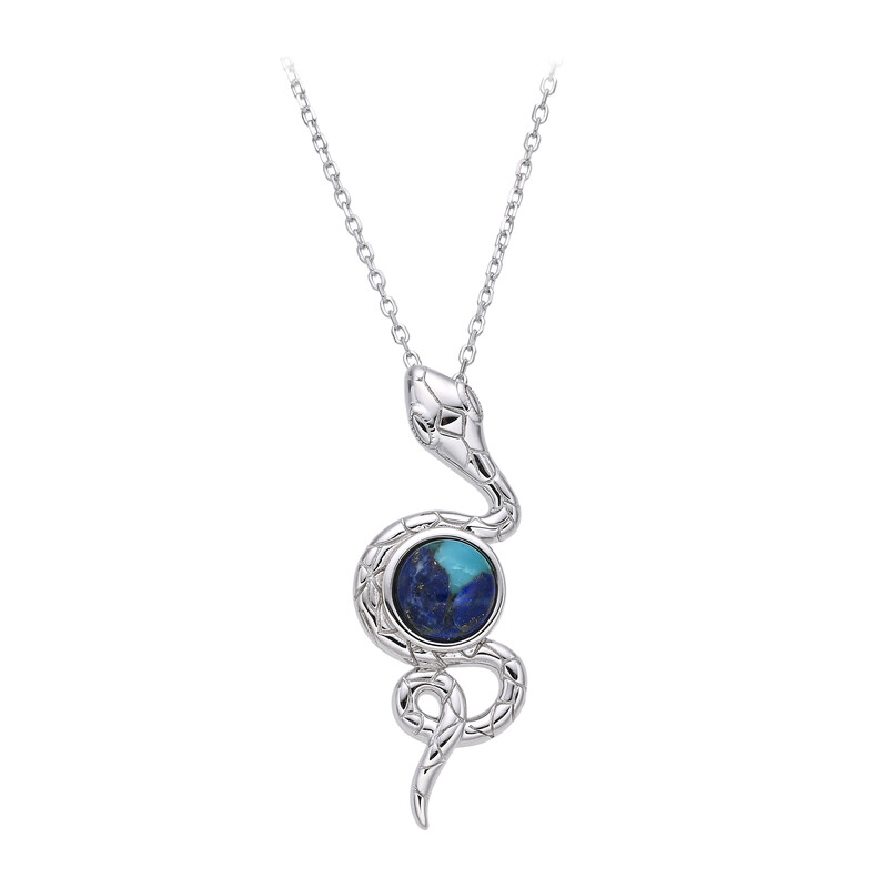 POPLYKE Halskette Für Frauen – Mit Labradorit, 925 Sterling Silber, 18+2 Zoll, In Geschenkbox | Schmuck Geschenk