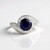 Anello in argento con Zaffiro Blu del Madagascar (Ornaments by de Melo)