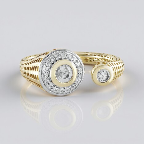 Anello in oro con Zircone (Ornaments by de Melo)