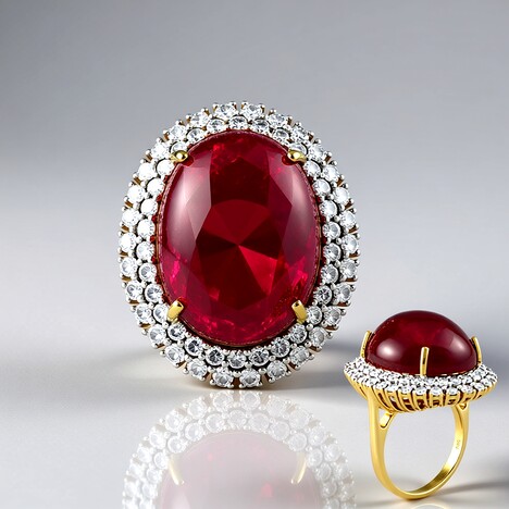 Anello in oro con Rubellite (AMAYANI)
