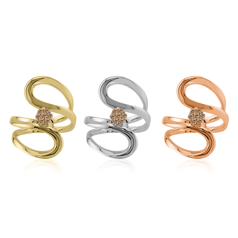 Australischer Pink I3 Argyle Diamant 14K Rose Gold Anhänger, 0,049ct