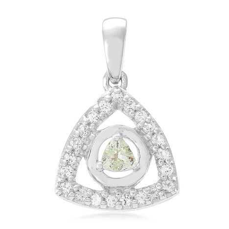 Cuprian Tourmaline Silver Pendant