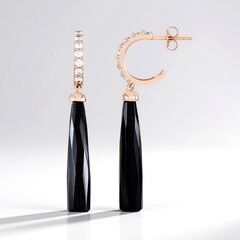 Orecchini in argento con Onice Nero