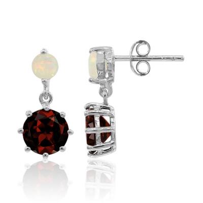 Orecchini in argento con Granato