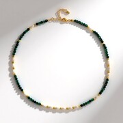 Collana in argento con Malachite