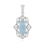 Colgante en plata con Aguamarina de Brasil