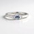 Anello in argento con Zaffiro Ceylon Blu