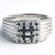 Anello da uomo placcato in platino con Diamante Fancy