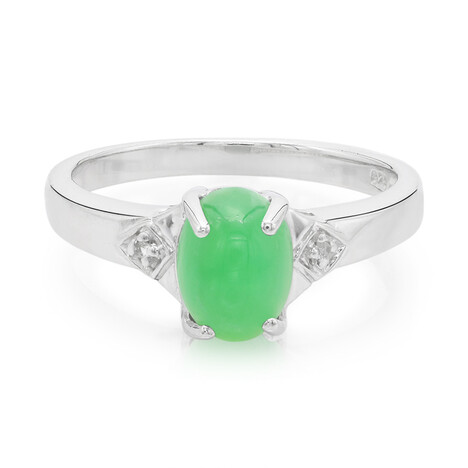 Imperial Chrysoprase Silver Ring