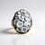 Anello in argento con Agata Nera (Gems en Vogue)