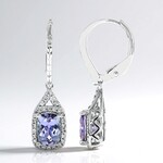 Orecchini in oro con Tanzanite (non riscaldata) (CIRARI)