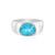 Bague en argent et Topaze Paraiba