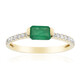 Gouden ring met een AAA Zambia smaragd (CIRARI)