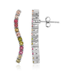 Boucles d'oreilles en argent et Tourmaline