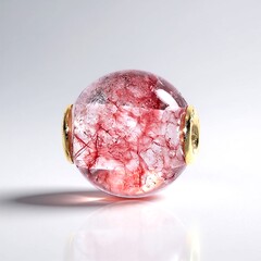 Ciondolo in argento con Quarzo Rosso