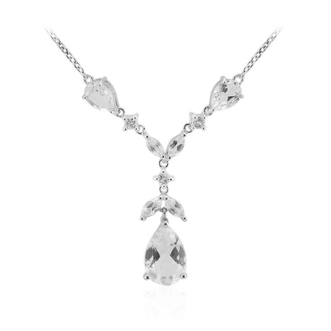 Collana in argento con Topazio Bianco