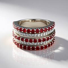 Bague en argent et Rubis de Tanzanie (Adela Silber)