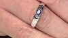 Zilveren ring met een tanzaniet (Pallanova)