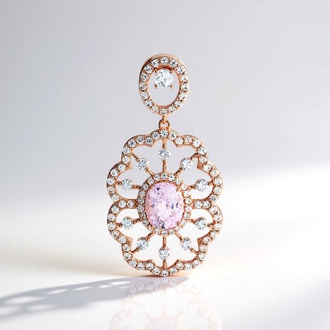 Ciondolo in argento con Kunzite (Adela Silber)