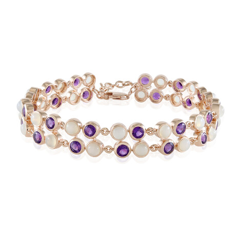 Bracciale in argento con Pietra di Luna Bianca (KM by Juwelo)