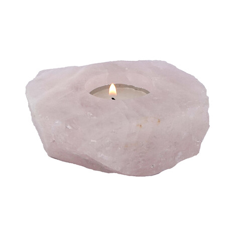 Rosenquarz-Teelichthalter (Lapis Vitalis)