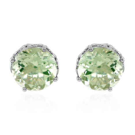 Orecchini in argento con Ametista Verde