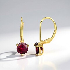 Orecchini in argento con Rodolite