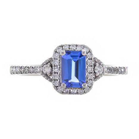 AAA-Tansanit-Goldring