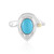 Sleeping Beauty Turquoise Silver Ring (Granulieren)