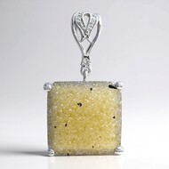 Pendentif en argent et Agate étincelante
