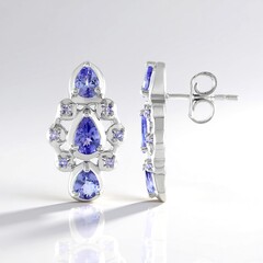 Orecchini in argento con Tanzanite