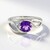 Anello in argento con Ametista Siberiana
