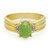 Zilveren ring met een keizerlijk chrysopraas