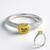 Anello in argento con Berillo Giallo