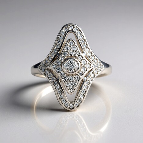 Anello in argento con Zircone