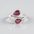 Anello in argento con Rubino del Madagascar