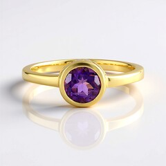 Anello in argento con Ametista Siberiana