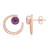 Sambia-Amethyst-Silberohrringe (SAELOCANA)