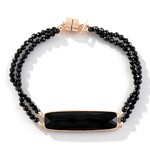 Bracciale in argento con Spinello Nero (KM by Juwelo)
