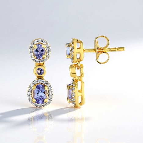 Orecchini in argento con Tanzanite