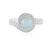 Brasilianischer Aquamarin-Silberring (de Melo Essence)