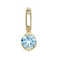 Pendentif en or et Topaze bleu ciel (dagen)