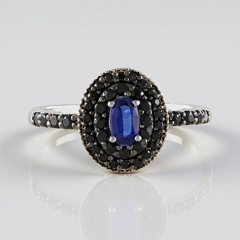Bague en argent et Kyanite du Népal