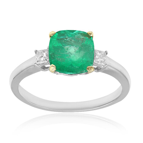 18K Colombian Emerald Gold Ring (CIRARI)