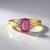 Anello in argento con Zaffiro Rosa del Madagascar