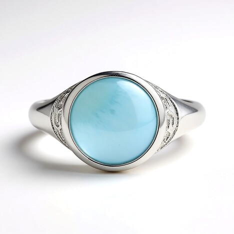 Anello in argento con Larimar