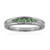 Bague en argent et Grenat Tsavorite du Kenya