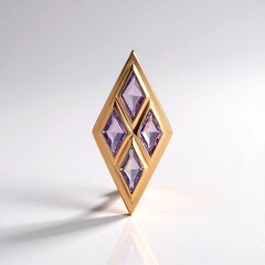 Ciondolo in argento con Ametista Rose de France
